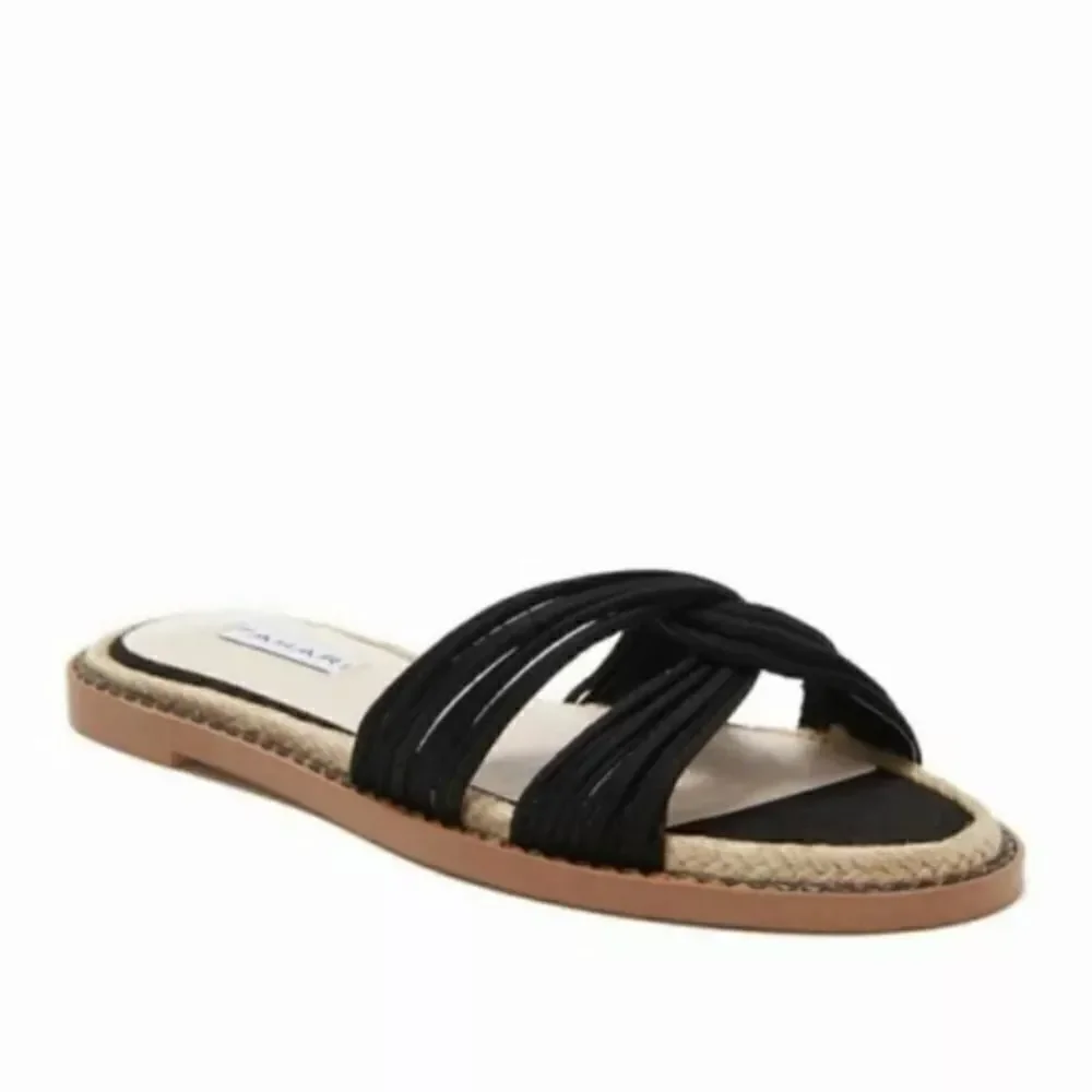 Tahari Black Sandals Slides